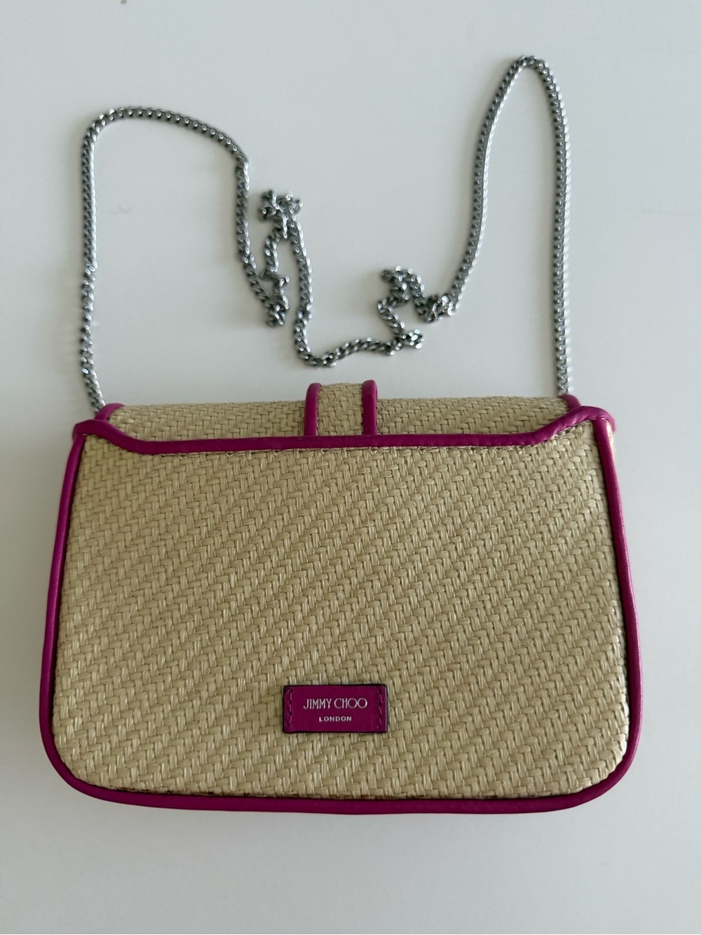 Jimmy Choo Raffia Crossbody Bag - Picture 3 of 13